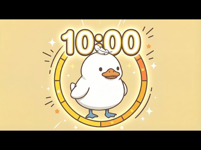 10 Minute Timer 🦆 Study Timer for Classroom Focus Music