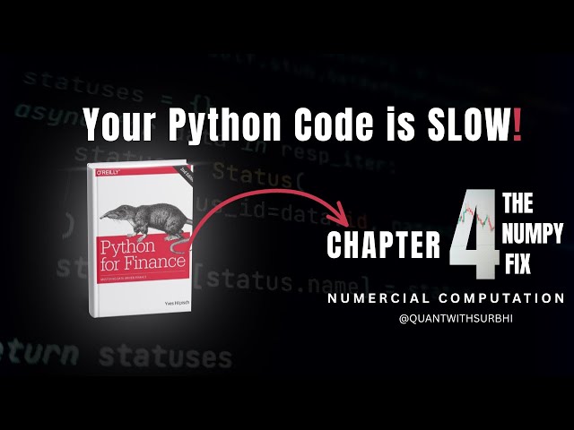 Python for Algo Traders | Ep 3: NumPy Basics & Numerical Computing (Yves Hilpisch Ch. 4 Part 1)