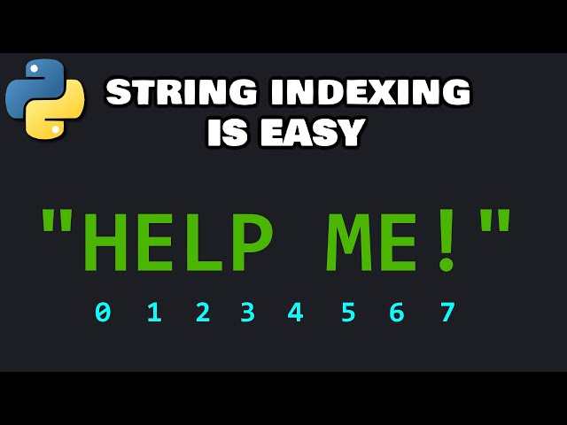 String indexing in Python is easy ✂️