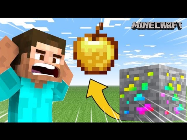 Minecraft" but ORES Give OP OP LOOTS