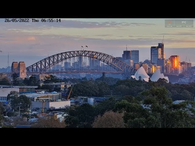 Sydney Harbour Bridge and Opera House Live Camera 24/7 PTZ camera live stream