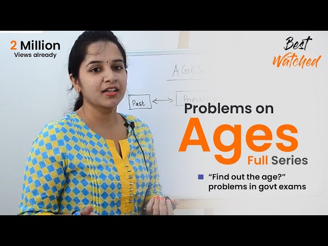 Aptitude Made Easy   Problems on Ages full series, Learn maths #StayHome