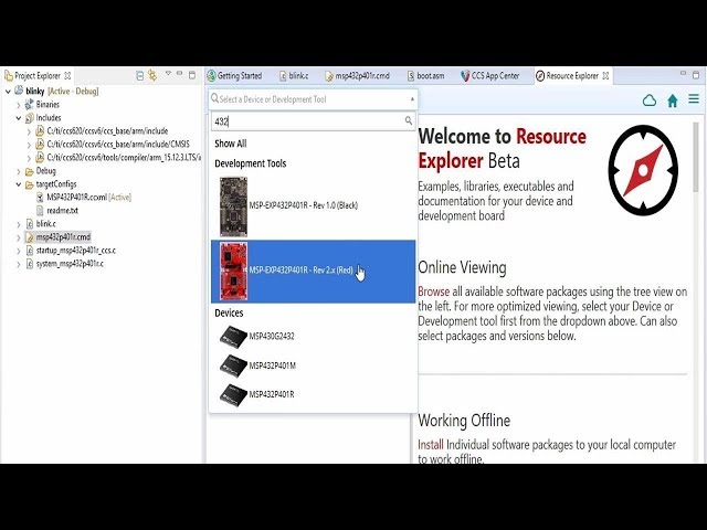 Getting Started with Code Composer Studio v6.2 2019