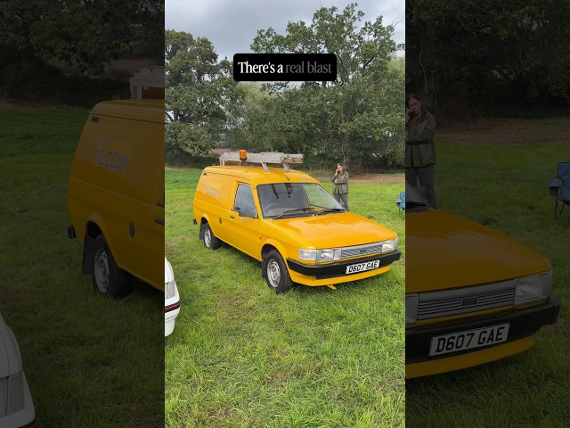 Esta furgoneta Austin Maestro de British Telecom te transportará a 1986. #austin #furgonetaantigu...