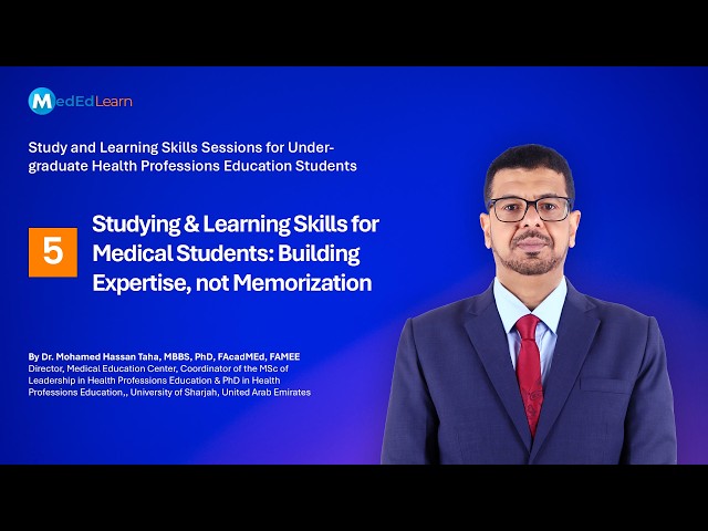 Studying and Learning Skills for Medical Students: Note taking Skills By Dr. Mohamed Hassan Taha