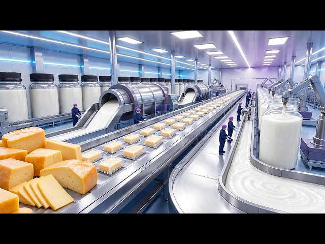 Inside a Modern Cheese Factory | How Milk Becomes Cheese