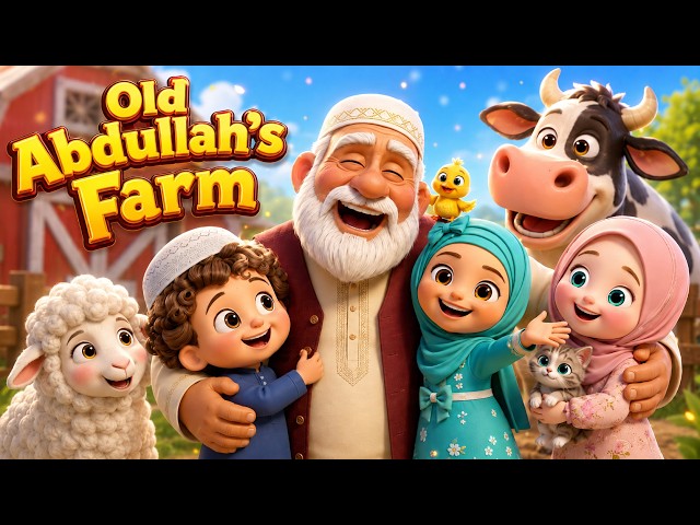 Old Abdullah Had a Farm | Old MacDonald Islamic Version | Animal Songs for Kids