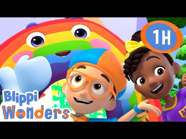 Painting Pride with Blippi! 🌈🧡🖌️ | Blippi Wonders Educational Videos for Kids