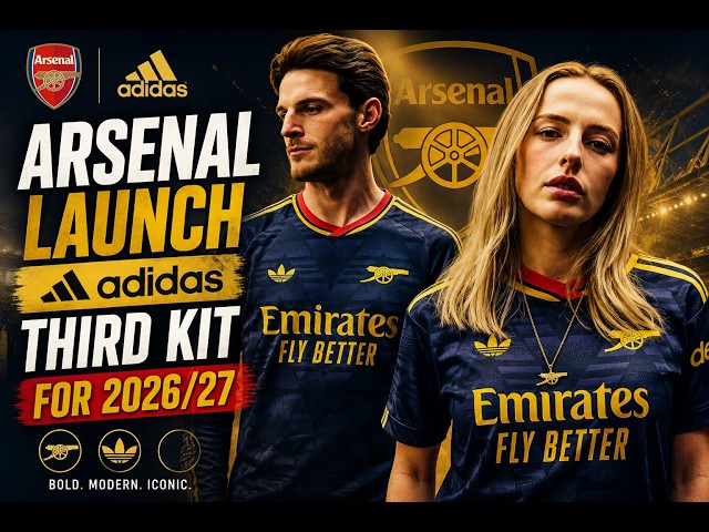Arsenal launch adidas third kit for 2026/27 #arsenal #manchesterunited #transfernews