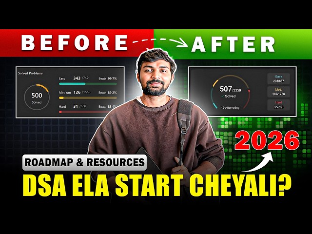 Stop Struggling with DSA! How to Learn Data Structures & Algorithms from Scratch (Telugu)