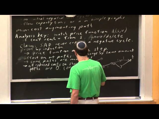 Lecture 12 10/09 Min Cost Flow Algorithms