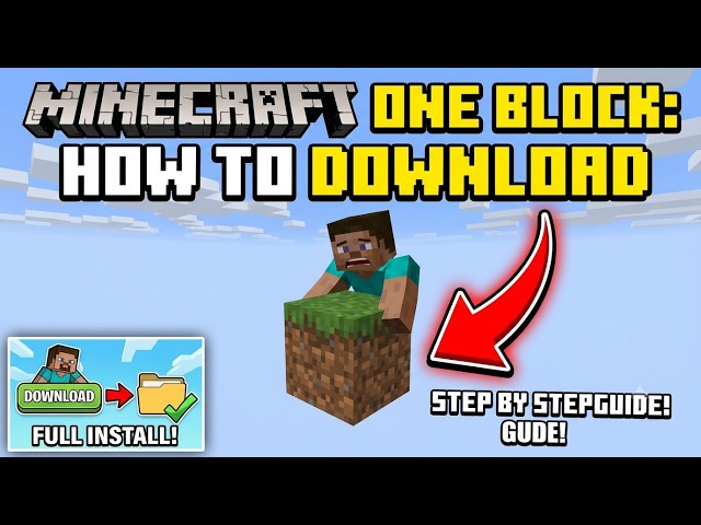 How to Download One Block in Minecraft (2026) | Easy Install Guide | Minecraft Java #viral