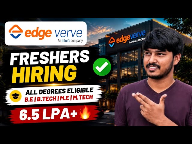 EdgeVerve Biggest Off Campus Hiring 2025 | Infosys Company | BE/BTech 2025 Batch | Apply Now