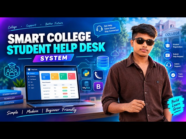 🎓 Smart College Student Help Desk System 💻 | Python Flask + MySQL Project 🚀 | MCA/BCA | தமிழ்