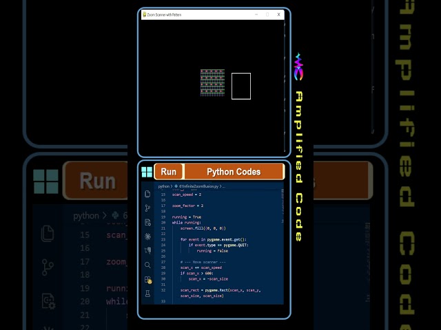 Scan To Zoom | Python Pygame