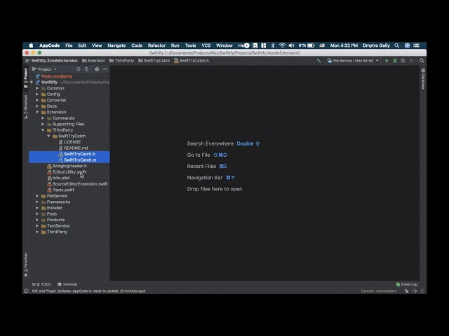 Swiftify AppCode plugin video