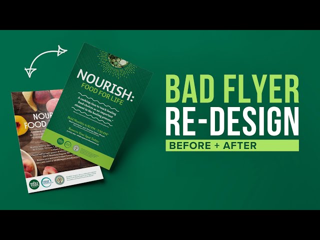Bad Flyer Re-Design I Graphic Design Tutorial