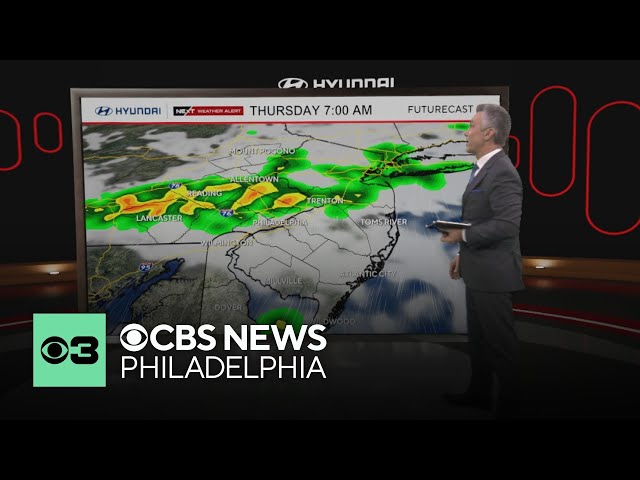 Tracking storms that could turn severe Wednesday in Philadelphia area | NEXT Weather