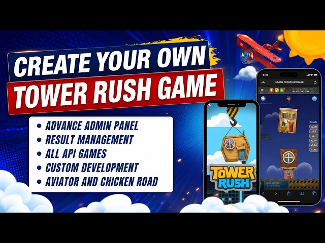 Tower Rush App Development | Tower Rush Game Kaise Banaye | Tower Rush Game Api | Source Code