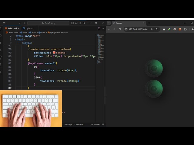 CodeCraft - Loaders using html css - Tutorial