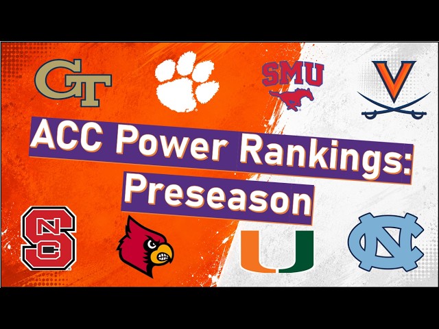 Preseason ACC Football Power Rankings