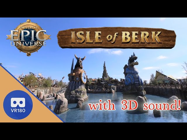 Berk at Universal’s Epic Universe (VR180: How to Train Your Dragon)