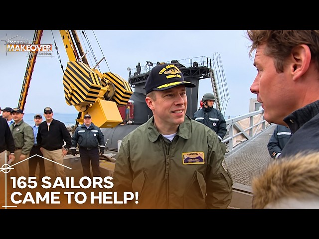 The U.S. Navy Came to Demolish the House! | Extreme Makeover Home Edition
