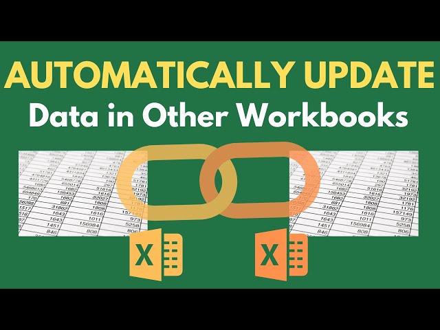 HOW TO Automatically UPDATE DATA in Many Other Sheets in Excel (in DIFFERENT WORKBOOKS)