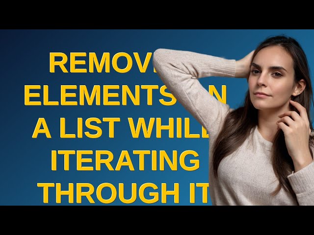 Codereview: Removing elements on a List while iterating through it