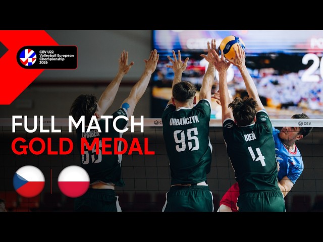 Full Match | Czechia vs. Poland | CEV U22 Volleyball European Championship 2026 | Men