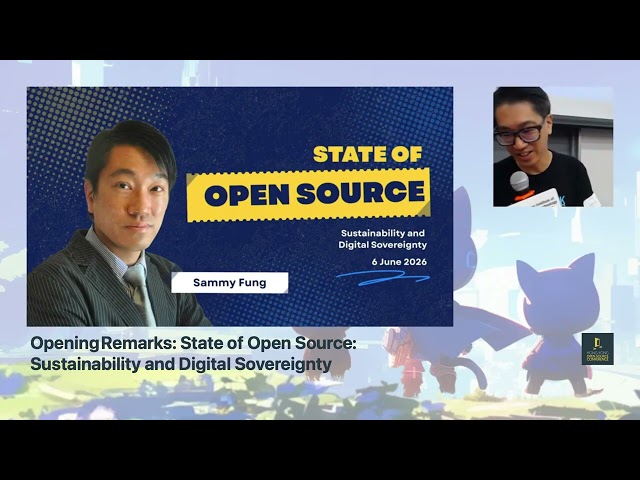 [HKOSCon 2026] Opening Remarks State of Open Source Sustainability and Digital Sovereignty - Sammy