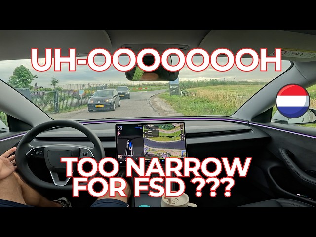 Tesla FSD Europe: Real Test on Narrow Country Roads