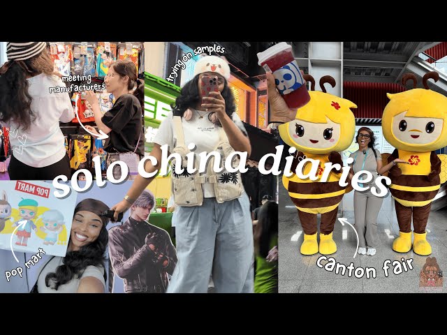 SOLO CHINA VLOG 1 🇨🇳🛍️ | canton fair, manufacturers, pop mart, air wheel banned (dji pocket 3)