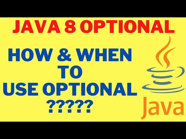 JAVA 8 OPTIONAL | HOW , WHY AND WHEN TO USE JAVA 8 OPTIONALS | JAVA CODE EXAMPLE DEMO | InterviewDOT