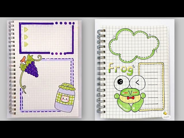 Unique Paper Notes Doodle Ideas for Lesson Planning | Creative & Aesthetic Study Notes #art 
