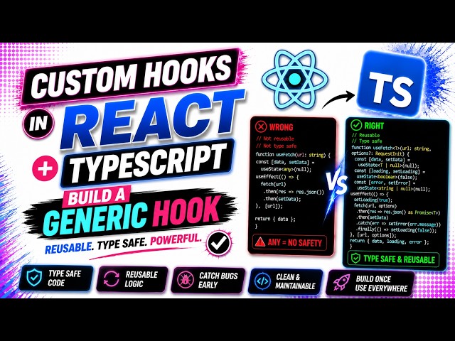 Custom Hooks in React + TypeScript — Build a Generic Hook