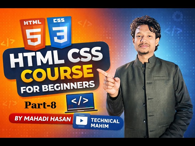 HTML Tutorial for Beginners Bangla | Part 8 | HTML Introduction | HTML CSS Course