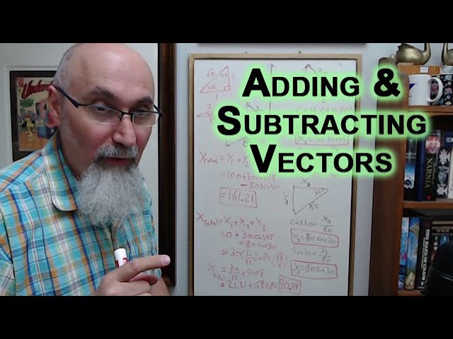 Adding & Subtracting Vectors, Breaking into Components, Scalars vs. Vectors, Physics [ASMR Math]