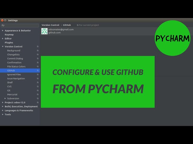 How To Configure And Use GitHub From PyCharm