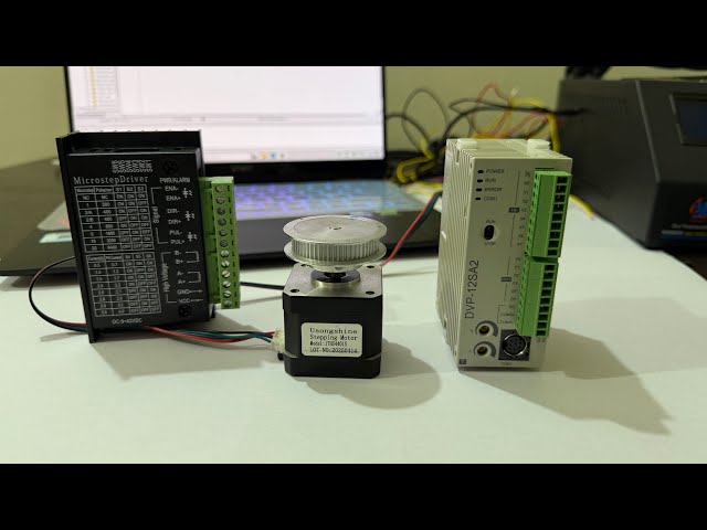 How to run a stepper motor with delta plc 