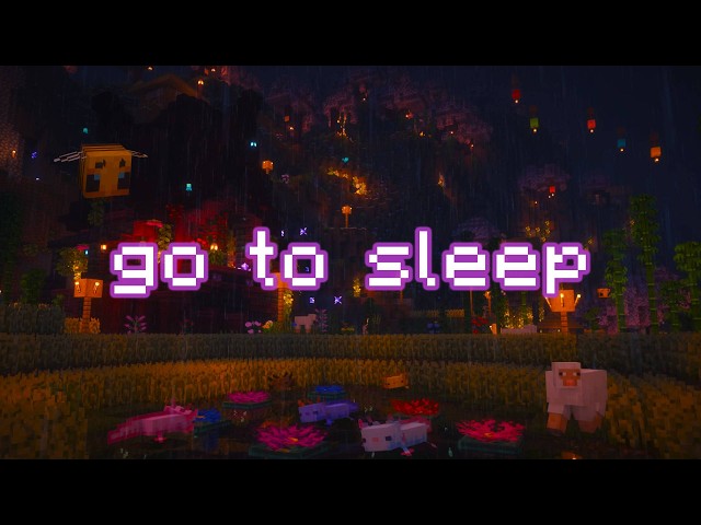 you can continue it tomorrow... (minecraft music w/ rain, water)