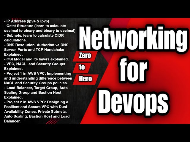 Networking for DevOps Full Course | AWS VPC & Projects Tutorial