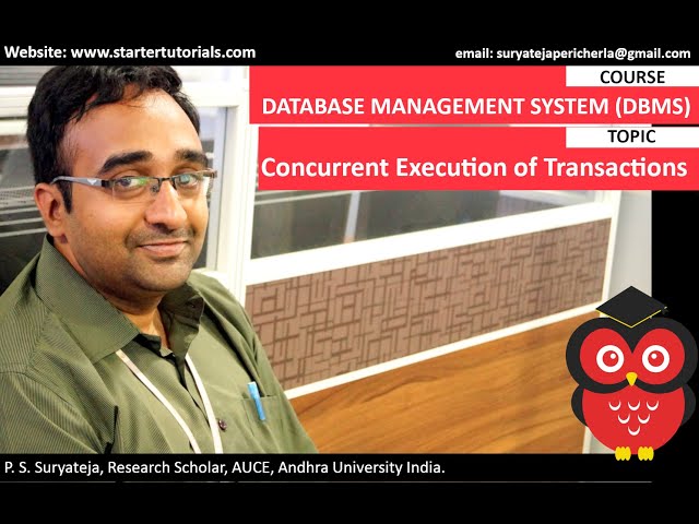 Conflicts in DBMS schedules and concurrent execution of transactions