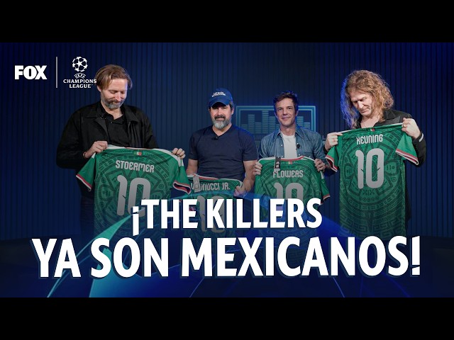 "THE KILLERS" LE MANDA SALUDOS A MANÁ Y SE PUSIERON LA PLAYERA DE LA SELECCIÓN MEXICANA