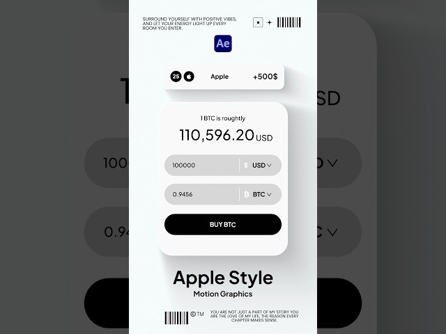 Make UI Motion Graphics Just Like Apple in After Effects