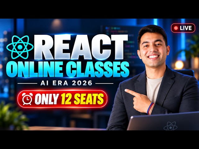 React 19 Live Classes 2026 🚀 Become Job-Ready in the AI Era | Basic to Advanced