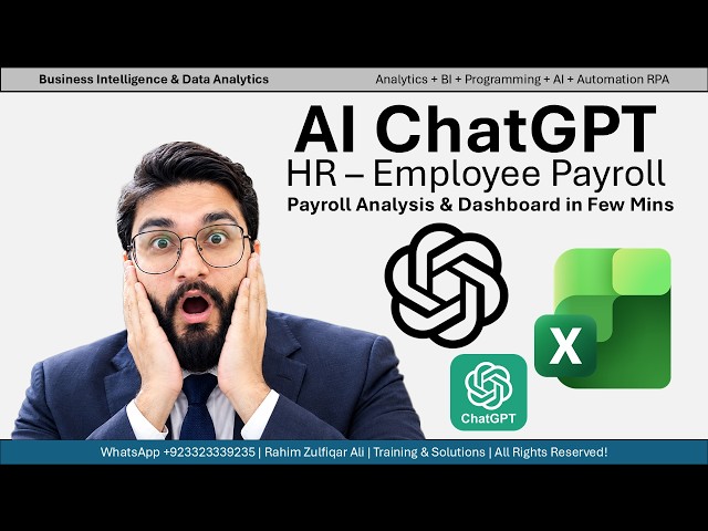HR Employee Payroll - Analysis & Dashboard in Just Few Mins | Microsoft Excel AI Mastery 2026-2027