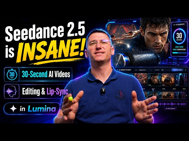 Seedance 2.5 Is INSANE! Testing 30-Second AI Videos, Editing & Lip-Sync in Lumina