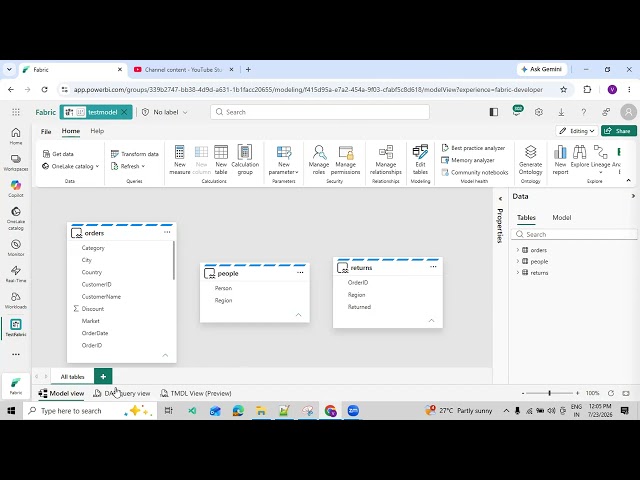 843. New Update on Semantic Model UI in Microsoft Fabric Data Engineering