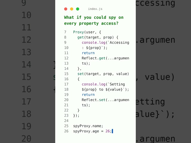 JavaScript Wizardry: JavaScript's Hidden Proxy Trap 🚀 #coding #programming #javascripttutorial